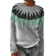 thumbnail image 1 of 2025 Spring Sweater Mint Green Sweater Long Sleeves V-Neck Mens Cardigan Sweater Color Matching Loose Sweater Men's Hoodie(5XL), 1 of 4