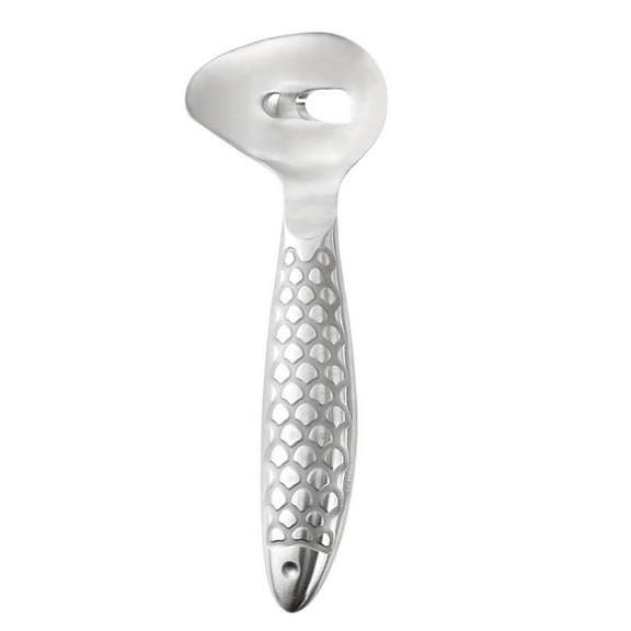 2025 Stainless Steel Cactus Peeler Spoon - Heavy Duty Nopales Peeling Knife & Noodle Cutter - 7.28" Multi-Function Kitchen Tool with Hole for Easy Handling