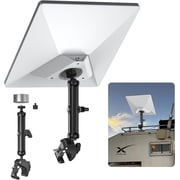 2025 Starlink Mini Pole Mount Kit, Aluminum Mini Starlink Tripod Adapter with 1/4-20 & 3/8-16 Thread and Adjustable Clamp Bracket for Star Link Mini Dishy RV, Camper, Roof Rack, Balcony
