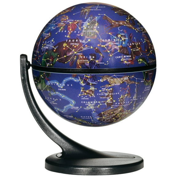 2025 Starry Constellation Desktop Sphere with Double Nebula Design, Decorative Sky Atlas Ball for Office & Home, STEM Educational Gift for Kids & Adults