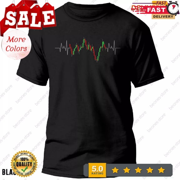 2025/Stock Trading T-Shirt Cool Candlestick Stock Market Traders Financial Gift