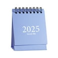 thumbnail image 1 of 2025 Style English Edition Mini Desk Calendar, Portable Desktop Ornament, July 2024-December 2025, 250GSM Thick Paper, Triangular Folding, 360 Page-Flip, for Home Office School, 1 of 2