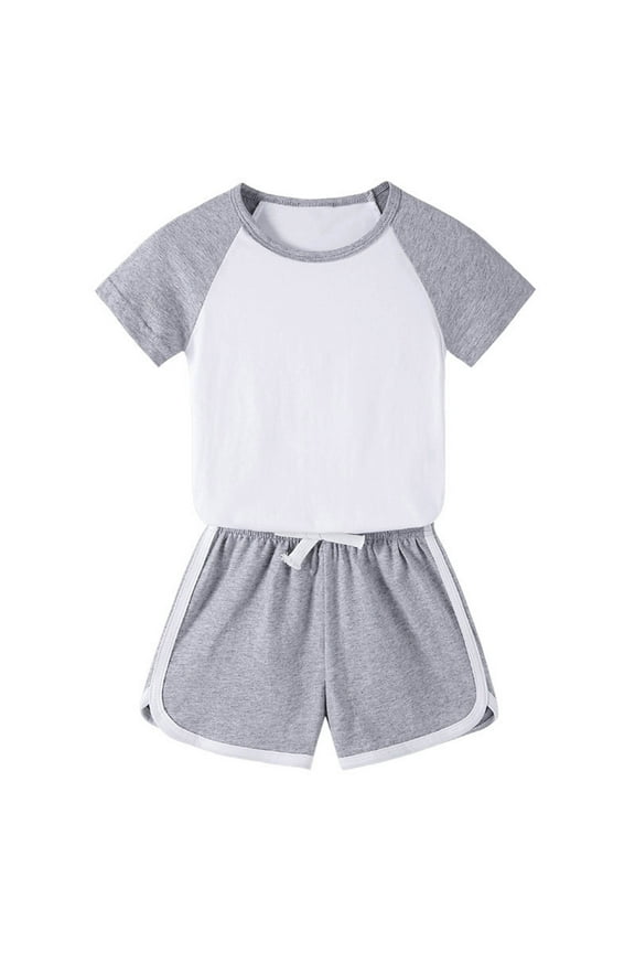 2025 Summer Baby Girls Children's Clothing Kids Clothes Tracksuit Cotton Sets T Shirts Tops+Pants