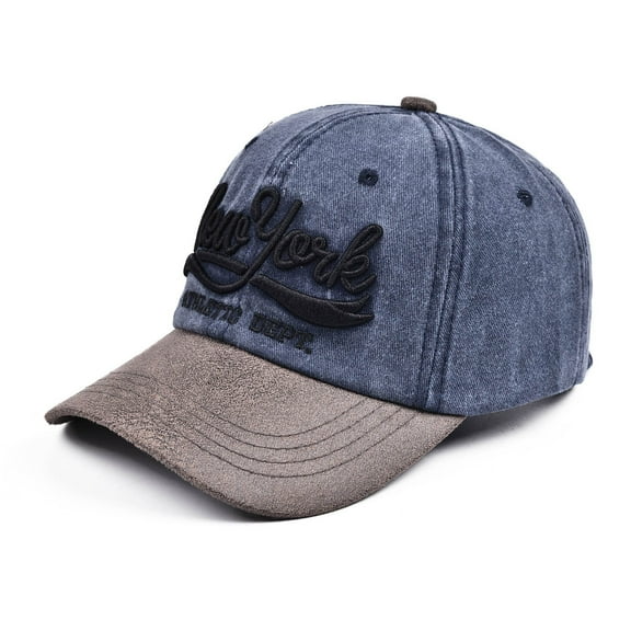 Summer Baseball Cap for Men and Women Letter Print Breathable Sun Hat for Beach,Running and Hip Hop Hats Fashion Quick-Dry UV Protection Hat Casual Sports Visor(Navy,Free Size)