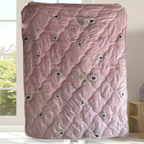 2025 Summer Cotton Quilts Thin Air-Conditioning Comforter Soft Breathable office Nap Blanket Quilted Bed Covers And Bedspreads Flower