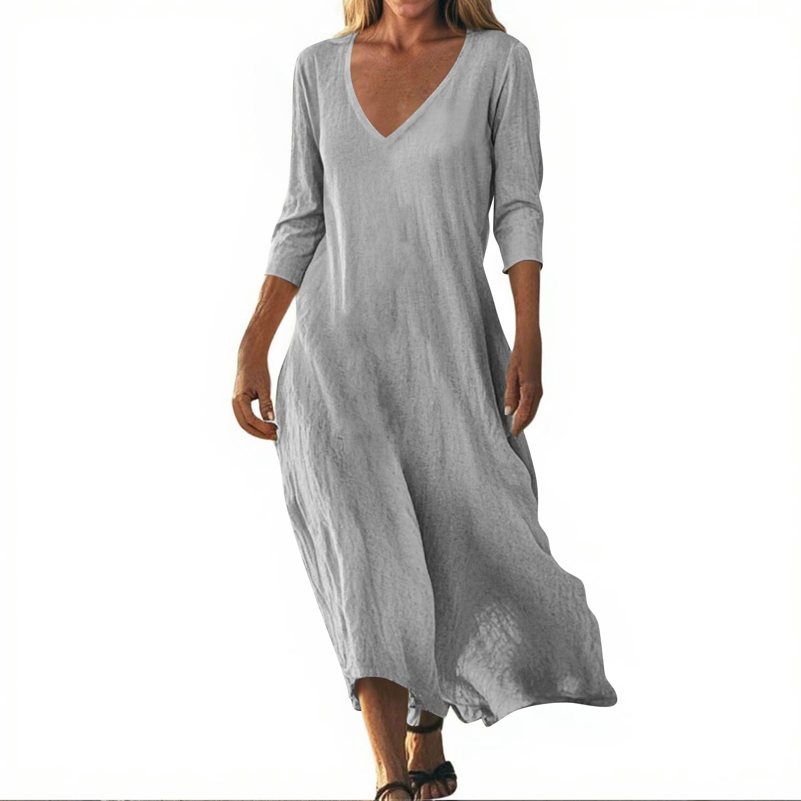 Women's Fit And Flare Church Dress 3/4 Sleeve Knee Length AOMONI Women's 3/4 Sleeve Fit And Flare Church Dress - Knee Length Midi Dress Green Dress Women Women's Fit And Flare Church Dress 3/4 Sleeve Knee Length AOMONI Women's 3/4 Sleeve Fit And Flare Church Dress - Knee Length Midi Dress Green Dress Women