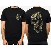 COLORFORLIFE_TEE 2025 Summer Men's Camo with Sig Sauer Never Settle T-shirt, Camo Shirt, Sig Sauer Lover Gift