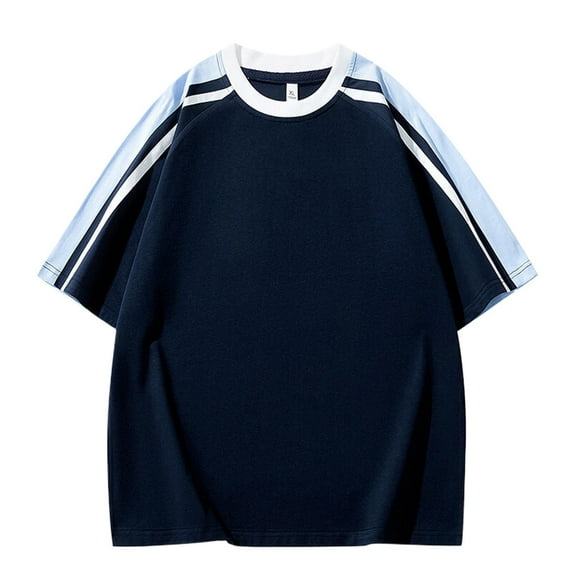 2025 Summer Men's Loose Fit Short Sleeve Tee Lightweight Skin-Friendly Crewneck for Gym & Travel