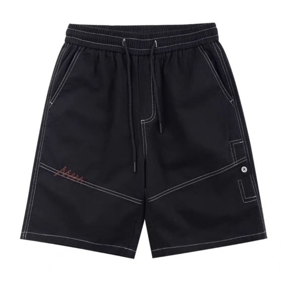 2025 Summer Men's Retro Fashion Large Pocket Casual Five Piece Workwear Shorts