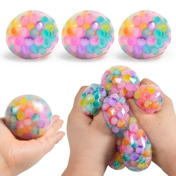 2025 Summer New Soft Rubber Toys Pinch Beads Stress Reliever Ball