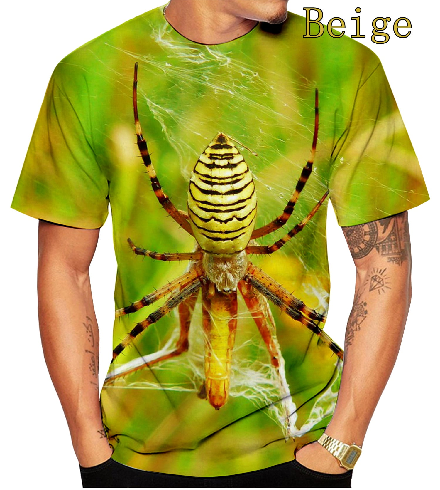 2025 Summer Newest Women/Men Spider 3D Print T-shirt Breathable and