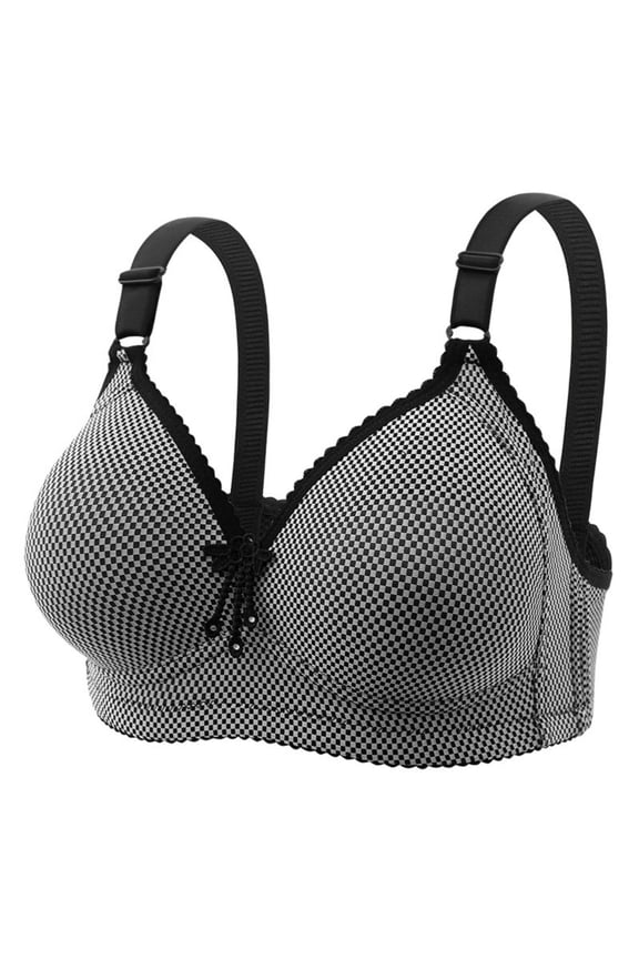 2025 Bras for Womens, Aofany Women's Large Size Comfortable Breathable Bra Underwear No Rims, 38-44C