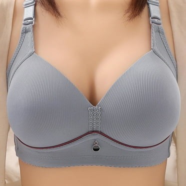 2025 Summer Savings! Bras for Womens,loopsun Woman's Fashion Plus Size Wire Free Comfortable Push Up Bra Underwear