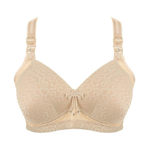 Bras for Womens,loopsun Women Bra Large And Thin Without Steel Ring With Side Folding And Fading Full Cup Bra