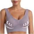 thumbnail image 1 of 2025 Summer! Ohufall Womens Bras, Sports Bras for Women, Solid Color Plus Size Ultra-thin Bra Sports Bra Full Coverage Bra, 1 of 6