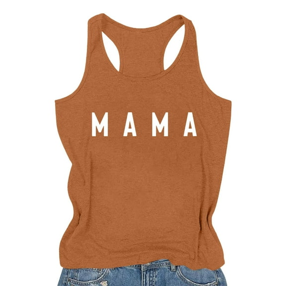 2025 Summer Women's Sleeveless Graphic Tank Tops, Loose Square Neck, Soft & Stretchy for Various Occasions