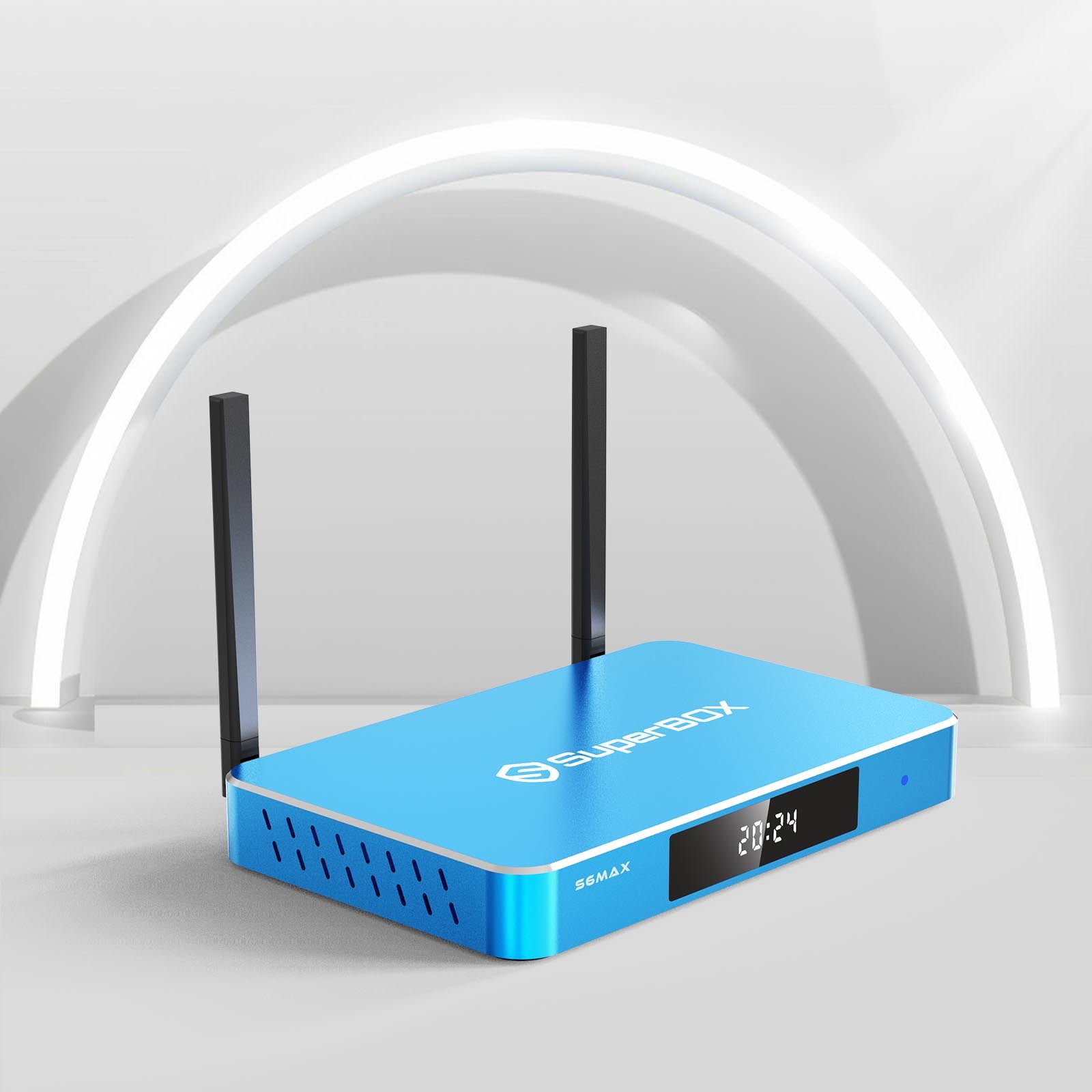 2025 SuperBox S6 Max 6th generation Android streaming media player with high-performance processor, 4K Ultra HD support, built-in voice remote, Wi-Fi connectivity