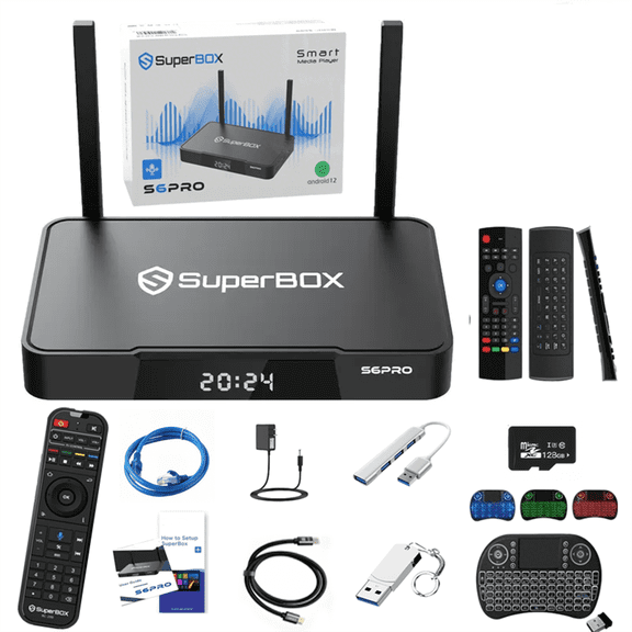 2025 SuperBox S6 PRO 4G+64G Powerful Smart TV Box