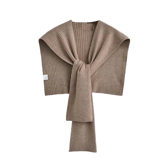 2025 Sweater Shawl Wraps Women Cute Pashmina Shawls and Wraps Knitted Sweater Shawl Scarf Cardigan Cape Shoulder Top Khaki Free