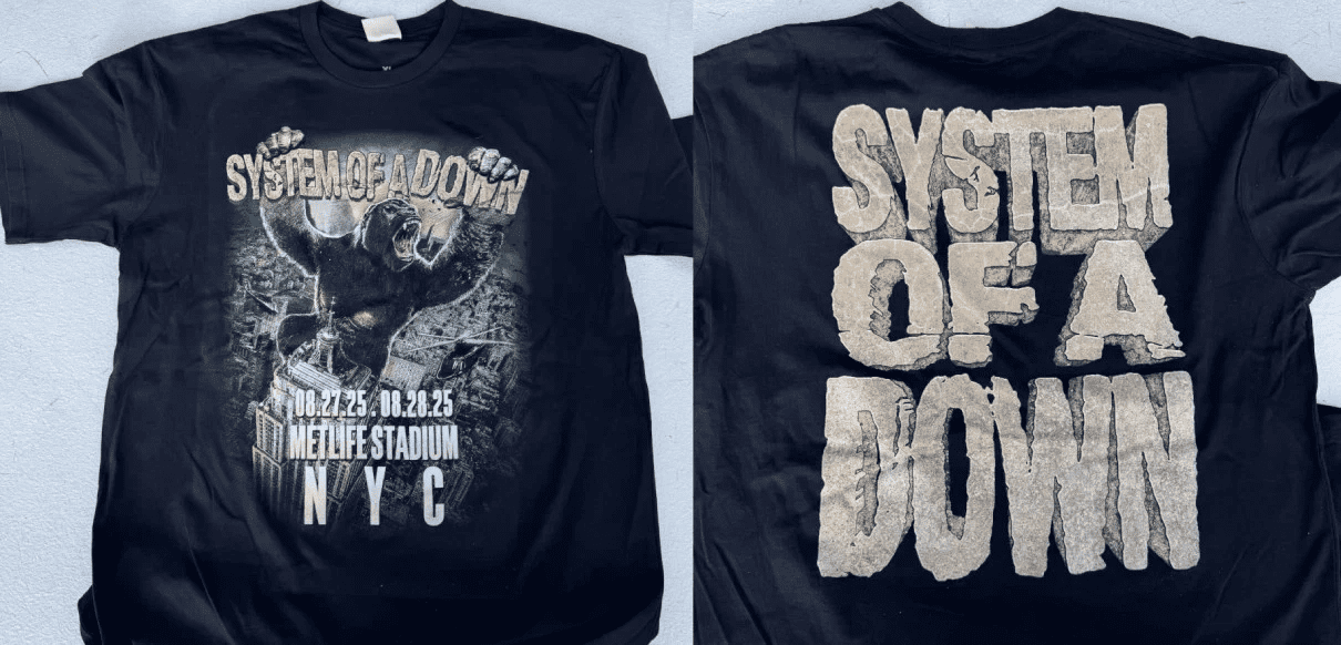 Official System Of A Down MetLife Stadium In NYC 08 27 2025 Shirt - Foto 4