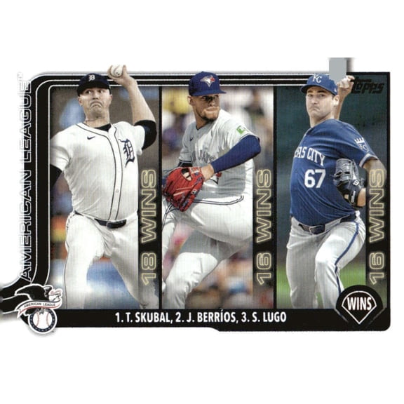 2025 TOPPS #151 JOSE BERRIOS/SETH LUGO/TARIK SKUBAL DETROIT TIGERS/KANSAS CITY ROYALS/TORONTO BLUE JAYS