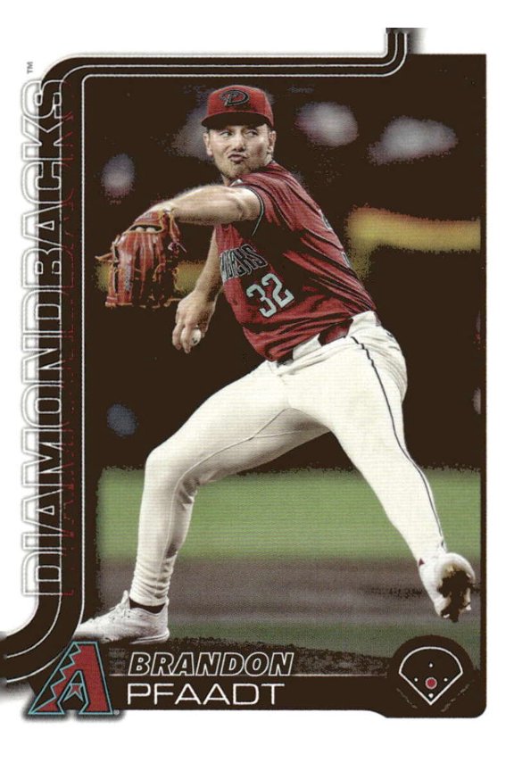 2025 TOPPS #182 BRANDON PFAADT ARIZONA DIAMONDBACKS