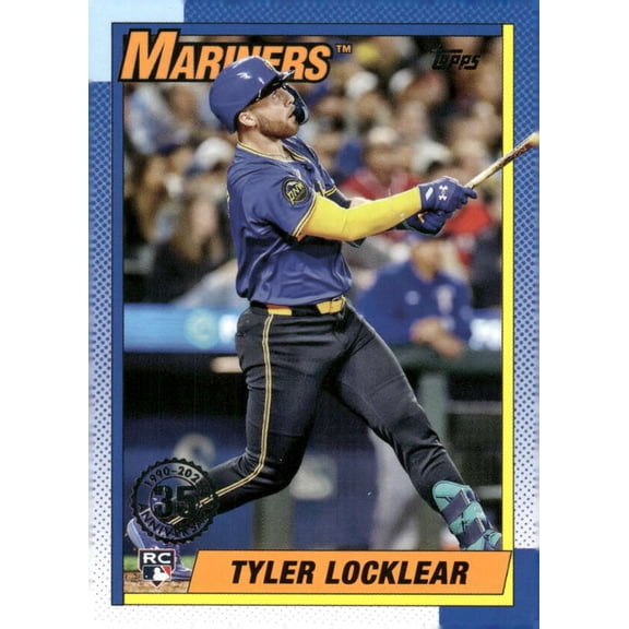 2025 TOPPS 1990 BASEBALL #T90-6 TYLER LOCKLEAR SEATTLE MARINERS