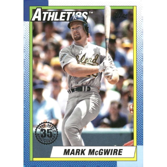 2025 TOPPS 1990 BASEBALL #T90-66 MARK MCGWIRE OAKLAND ATHLETICS