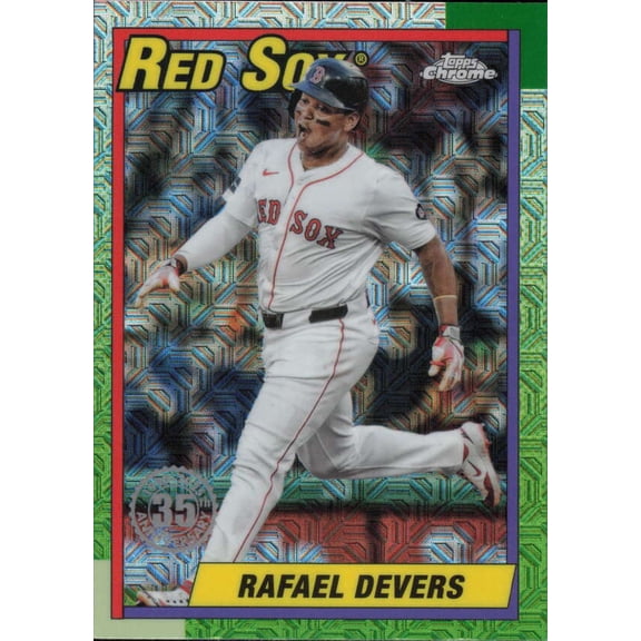 2025 TOPPS 1990 TOPPS SILVER PACK CHROME  #T90C-8 RAFAEL DEVERS BOSTON RED SOX