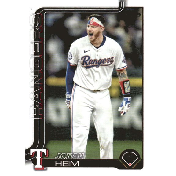 2025 TOPPS #51 JONAH HEIM TEXAS RANGERS