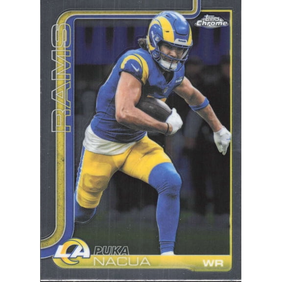 2025 TOPPS CHROME #166 PUKA NACUA LOS ANGELES RAMS