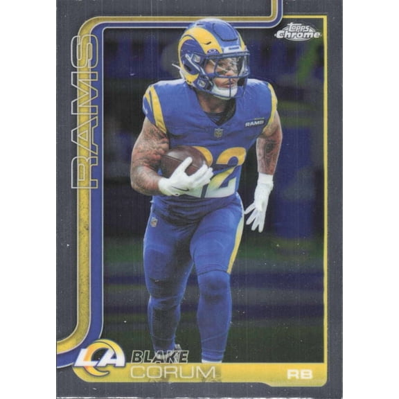 2025 TOPPS CHROME #171 BLAKE CORUM LOS ANGELES RAMS