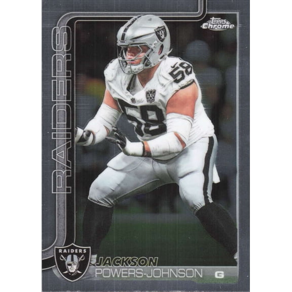 2025 TOPPS CHROME #177 JACKSON POWERS-JOHNSON LAS VEGAS RAIDERS