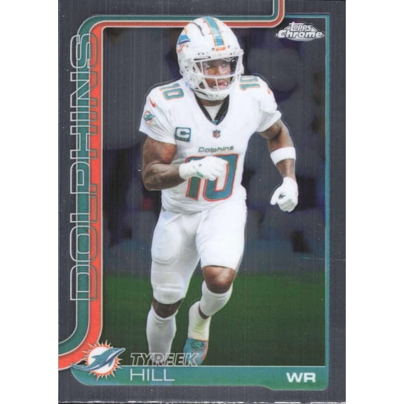 2025 TOPPS CHROME #185 TYREEK HILL MIAMI DOLPHINS