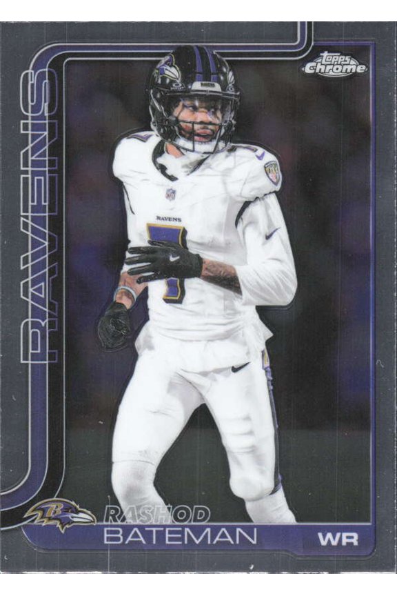 2025 TOPPS CHROME #21 RASHOD BATEMAN BALTIMORE RAVENS