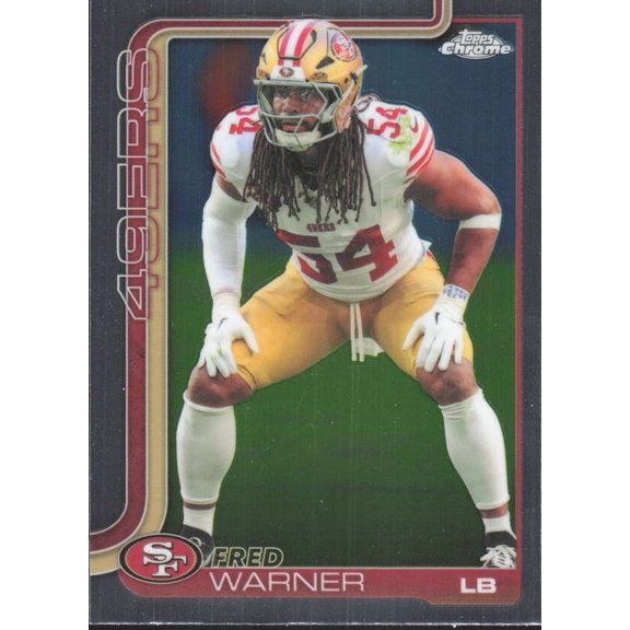 2025 TOPPS CHROME #268 FRED WARNER SAN FRANCISCO 49ERS