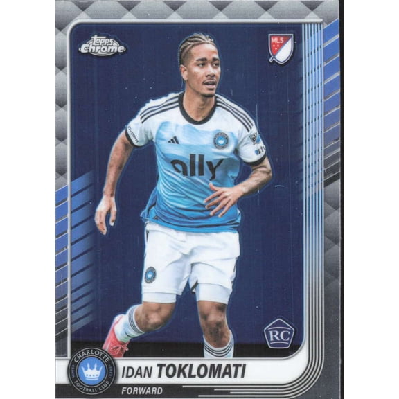 2025 TOPPS CHROME MLS #101 IDAN TOKLOMATI RC CHARLOTTE FC