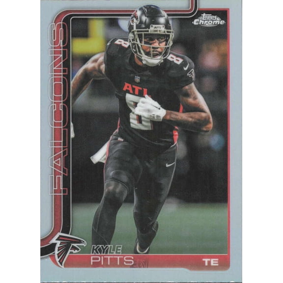 2025 TOPPS CHROME TOPPS REFRACTOR #14 KYLE PITTS ATLANTA FALCONS