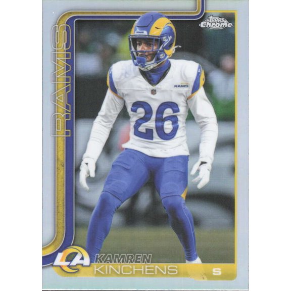2025 TOPPS CHROME TOPPS REFRACTOR #174 KAMREN KINCHENS LOS ANGELES RAMS