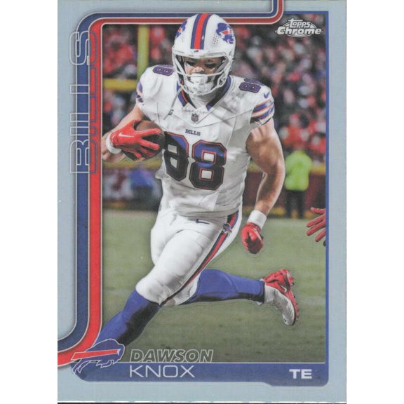 2025 TOPPS CHROME TOPPS REFRACTOR #33 DAWSON KNOX BUFFALO BILLS