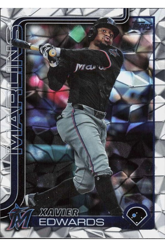 2025 TOPPS DIAMANTE FOIL #258 XAVIER EDWARDS MIAMI MARLINS
