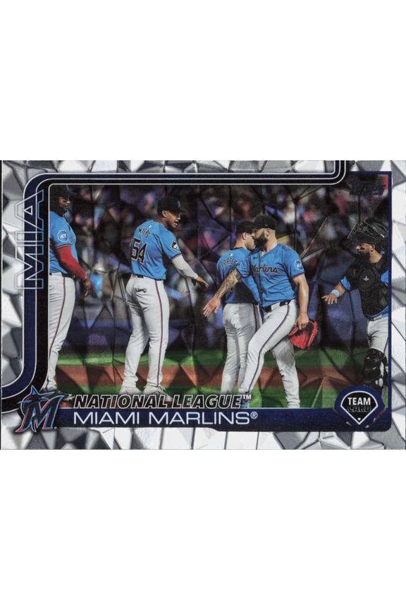 2025 TOPPS DIAMANTE FOIL #340 MIAMI MARLINS MIAMI MARLINS