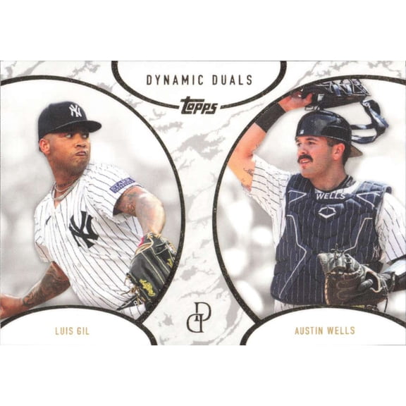 2025 TOPPS DYNAMIC DUALS #32 LUIS GIL/AUSTIN WELLS NEW YORK YANKEES