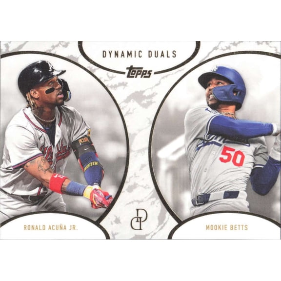 2025 TOPPS DYNAMIC DUALS #37 RONALD ACUNA JR./MOOKIE BETTS ATLANTA BRAVES/LOS ANGELES DODGERS