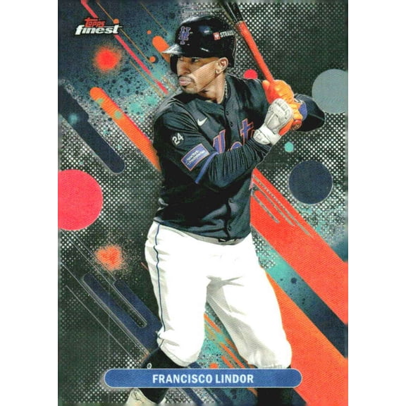 2025 TOPPS FINEST COMMON #45 FRANCISCO LINDOR NEW YORK METS