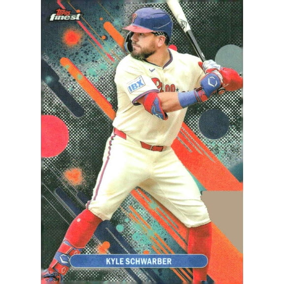 2025 TOPPS FINEST COMMON #88 KYLE SCHWARBER PHILADELPHIA PHILLIES