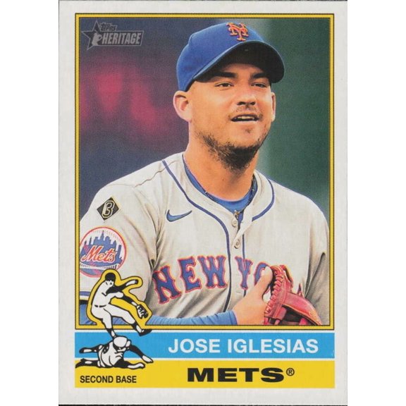 2025 TOPPS HERITAGE #108 JOSE IGLESIAS NEW YORK METS
