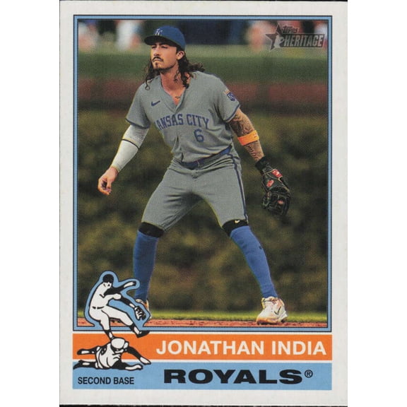 2025 TOPPS HERITAGE #156 JONATHAN INDIA KANSAS CITY ROYALS