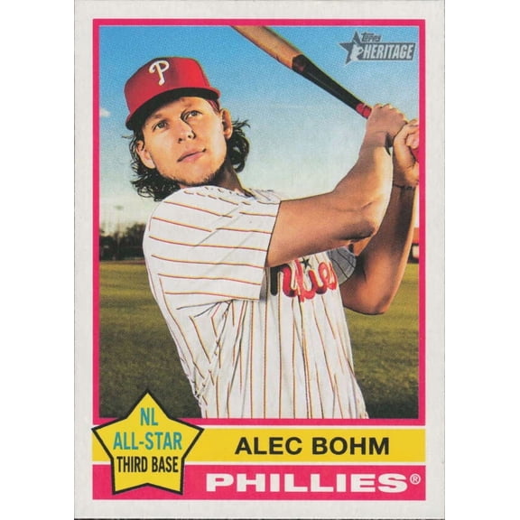 2025 TOPPS HERITAGE #240 ALEC BOHM PHILADELPHIA PHILLIES