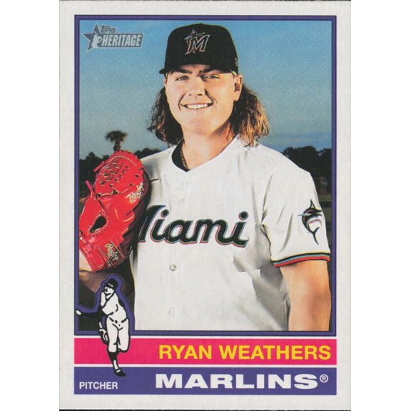2025 TOPPS HERITAGE #275 RYAN WEATHERS MIAMI MARLINS